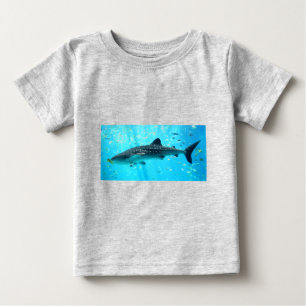 Camiseta De Bebé Moda de agua marina Elegante Guay Blue Whale Shark