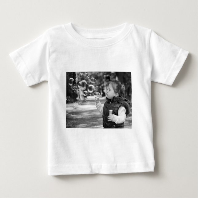 Camiseta De Bebé Moda DE ESTILO MÍNIMO MODERNO MONOGRAM ELEGANTE SI (Anverso)