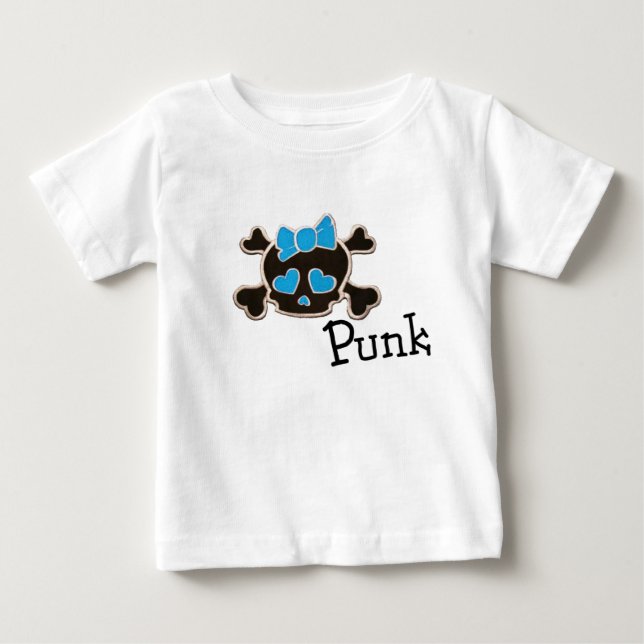 Camiseta De Bebé moda punk (Anverso)