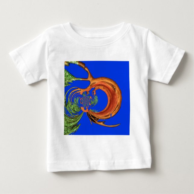 Camiseta De Bebé Moda Ronda Hakuna Matata Armada Colección azul (Anverso)