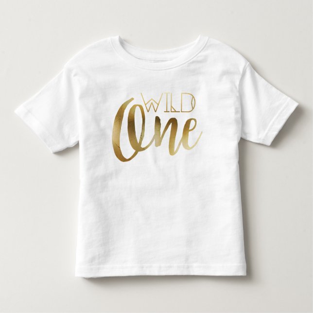Camiseta De Bebé Moda Wild One | Primer cumpleaños (Anverso)