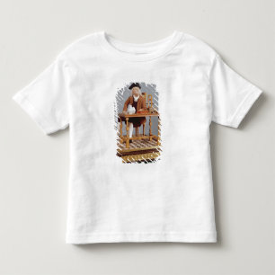 Camiseta De Bebé Modelo de Benjamin Franklin en su tabla