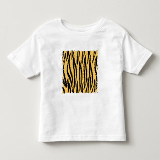 Camiseta De Bebé Modelo de la impresión del tigre. Naranja y negro
