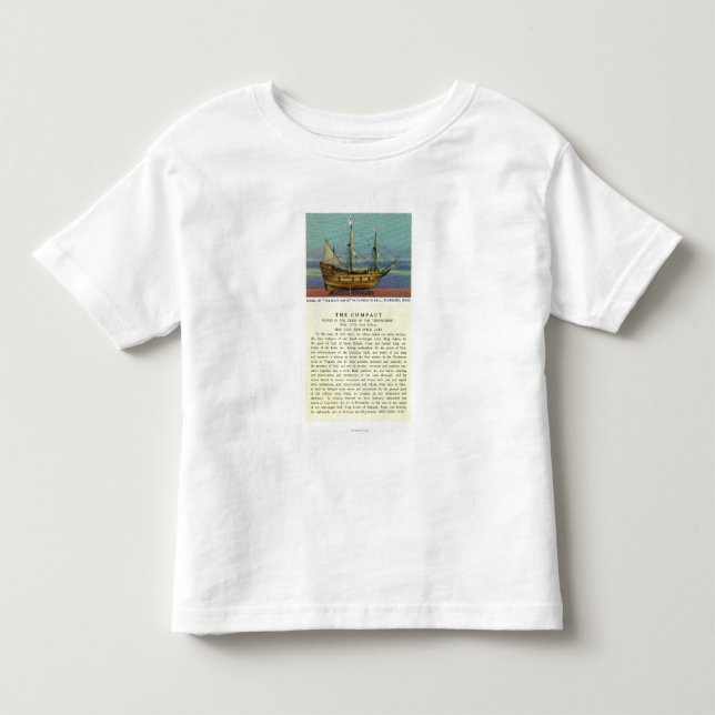 Camiseta De Bebé Modelo de Mayflower (Anverso)
