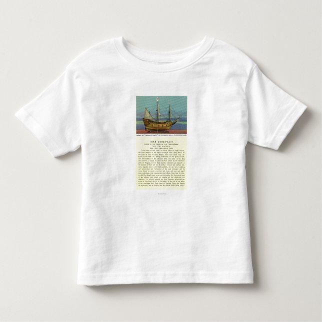 Camiseta De Bebé Modelo de Mayflower (Anverso)
