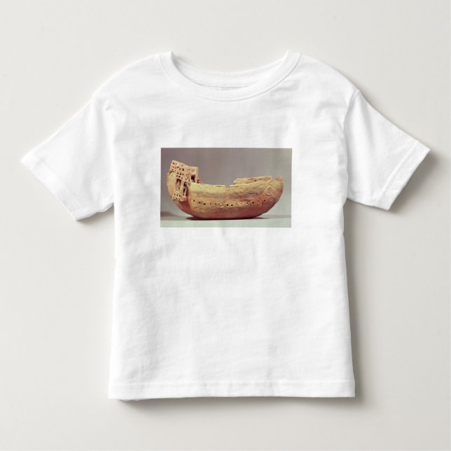 Camiseta De Bebé Modelo de un barco con una alta cubierta de (Anverso)