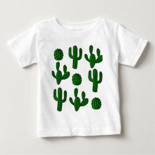 Camiseta De Bebé Modelo del cactus - transparente