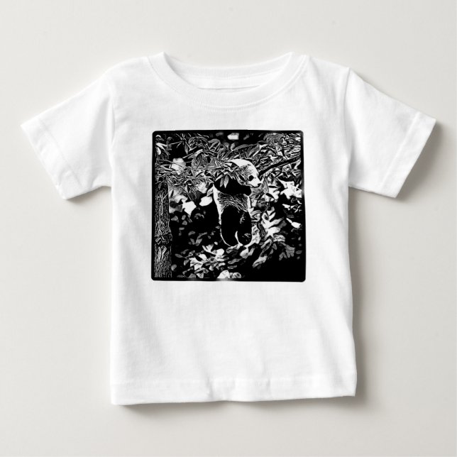 Camiseta De Bebé Modelos de oso: Panda Bear Cubs 01 (Anverso)