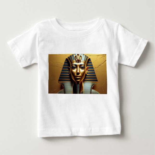 Camiseta De Bebé  Modern Nefertiti Pharaoh Art – Men's Egyptian Gr (Anverso)