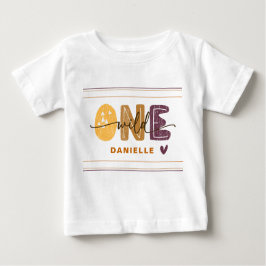 Camiseta De Bebé Modern Wild One First Birthday