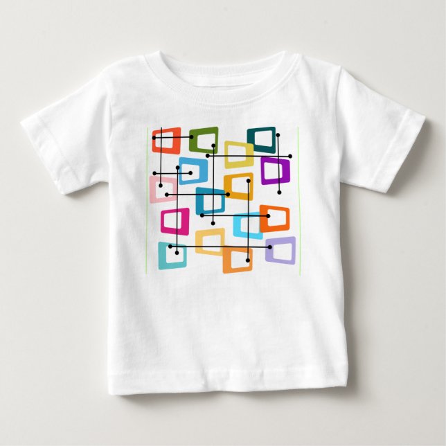 Camiseta De Bebé Moderno del siglo Medio Atómico (Anverso)