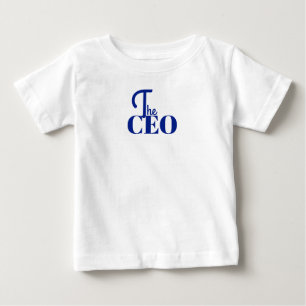 Camiseta De Bebé Moderno Minimal El CEO Azul