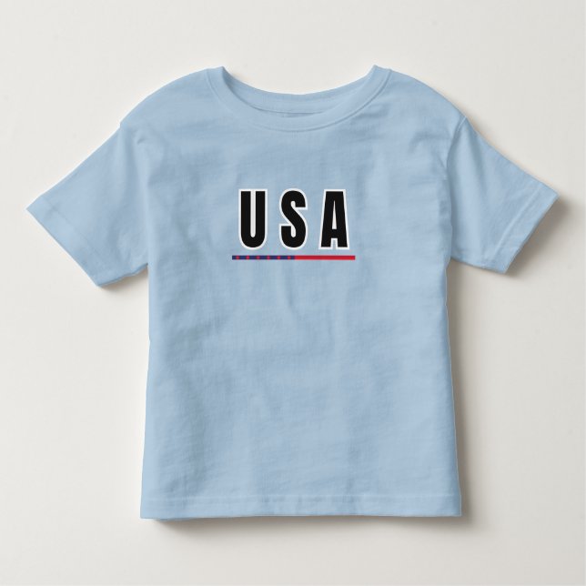 Camiseta De Bebé Moderno y simple recuerdo de la bandera de Estados (Anverso)