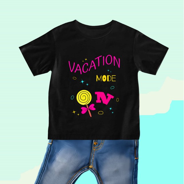 Camiseta De Bebé Modo de vacaciones activado (Subido por el creador)