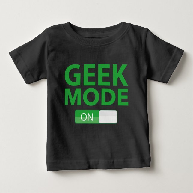 Camiseta De Bebé Modo Geek activado (Anverso)