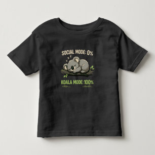 Camiseta De Bebé Modo Koala Introvertido Divertido