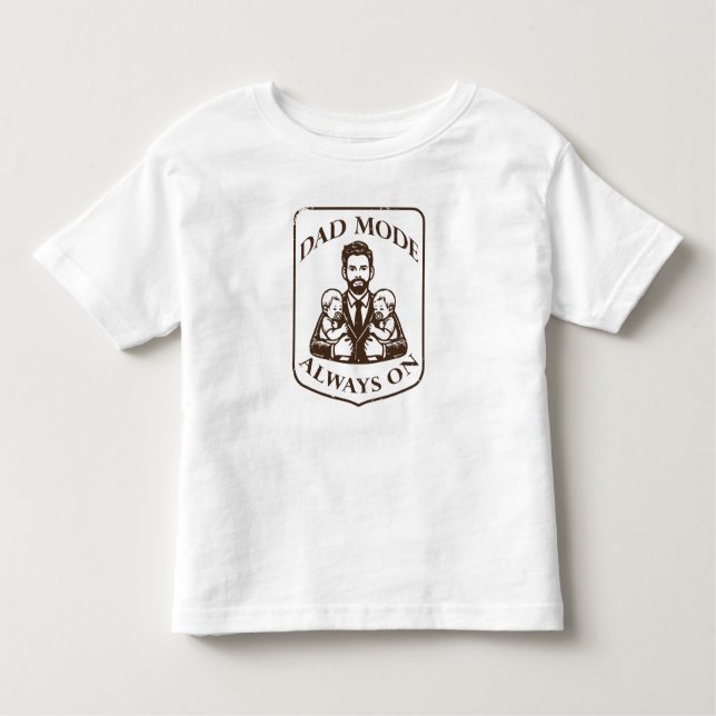 Camiseta De Bebé Modo padre: siempre activado (Anverso)