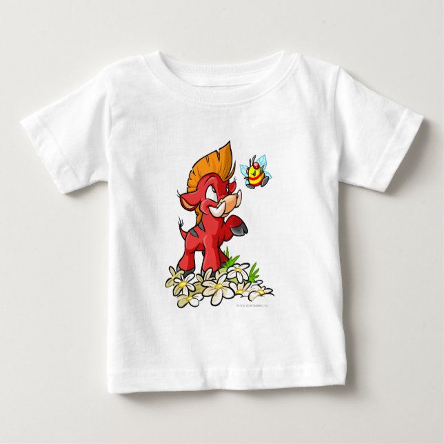 Camiseta De Bebé Moehog rojo y zumbido (Anverso)