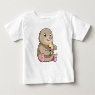 Camiseta De Bebé Mole as Gamer con Joystick