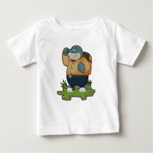 Camiseta De Bebé Mole as Hiker con mochila