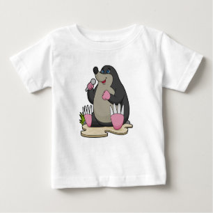 Camiseta De Bebé Mole como cantante con micrófono