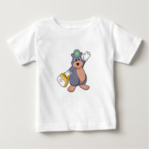Camiseta De Bebé Mole como enfermera con kit de primeros auxilios.P