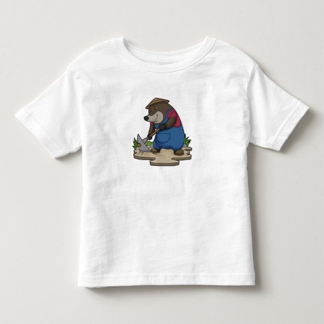 Camiseta De Bebé Mole como granjero (Anverso)