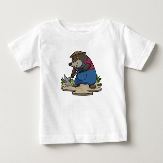 Camiseta De Bebé Mole como granjero (Anverso)