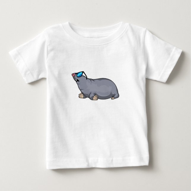 Camiseta De Bebé Mole con gafas de sol (Anverso)