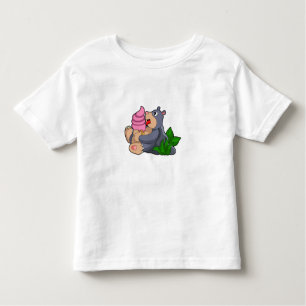 Camiseta De Bebé Mole con helado Waffle