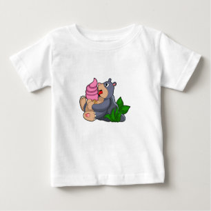 Camiseta De Bebé Mole con helado Waffle