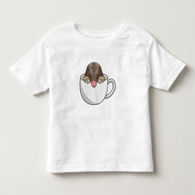Camiseta De Bebé Mole con la copa de café (Anverso)