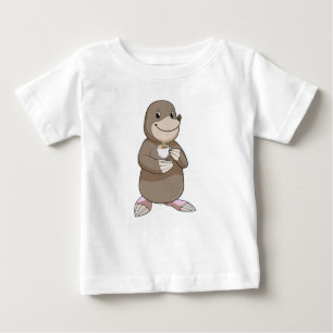 Camiseta De Bebé Mole con la copa de café