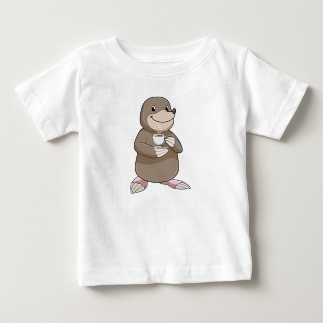 Camiseta De Bebé Mole con la copa de café (Anverso)