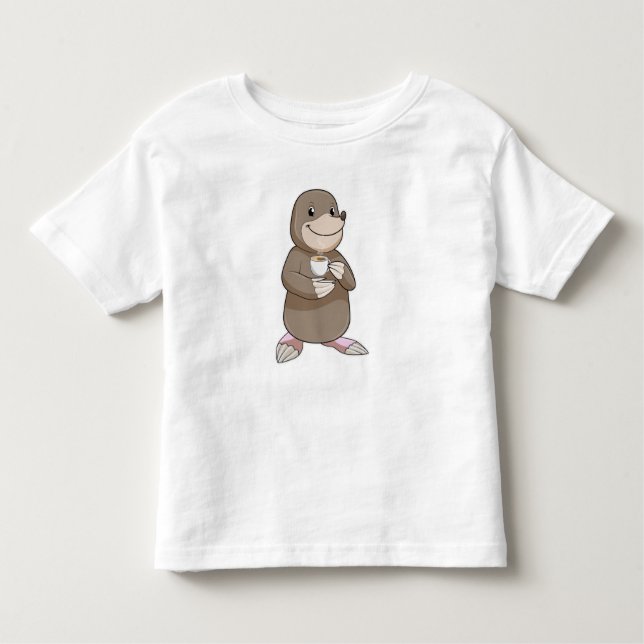 Camiseta De Bebé Mole con la copa de café (Anverso)