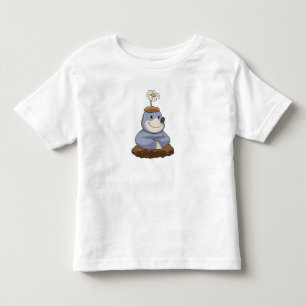 Camiseta De Bebé Mole con la flor de margarita