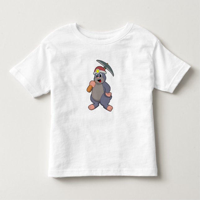 Camiseta De Bebé Mole con Pickaxe (Anverso)