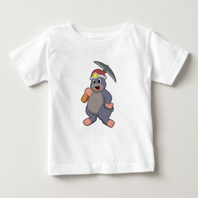 Camiseta De Bebé Mole con Pickaxe (Anverso)