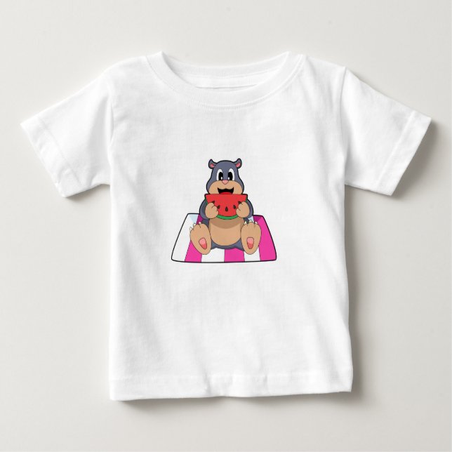 Camiseta De Bebé Mole con sandía. PNG (Anverso)