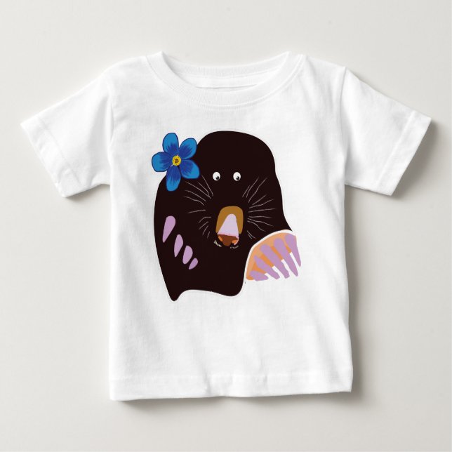 Camiseta De Bebé Mole Drawing Baby Bodysuit (Anverso)