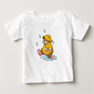 Camiseta De Bebé Mole en lluvia con gotas de lluvia