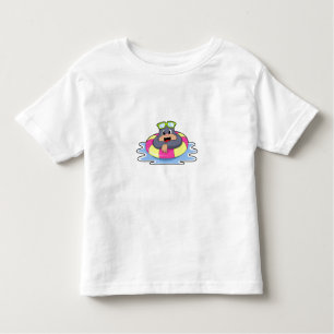 Camiseta De Bebé Mole en Natación con anillo de natación.PNG