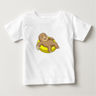 Camiseta De Bebé Mole en natación con vida