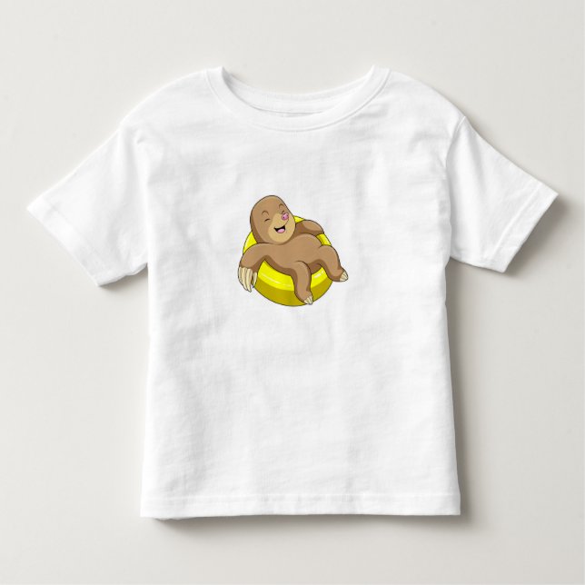 Camiseta De Bebé Mole en natación con vida (Anverso)