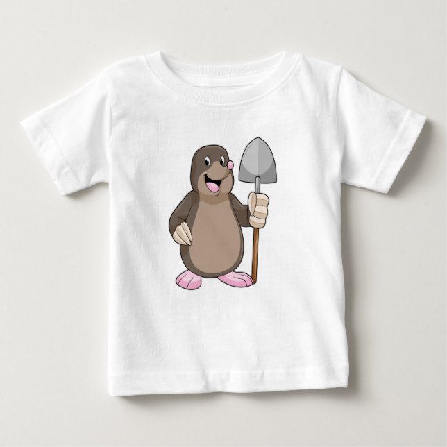 Camiseta De Bebé Mole with Shovel (Anverso)