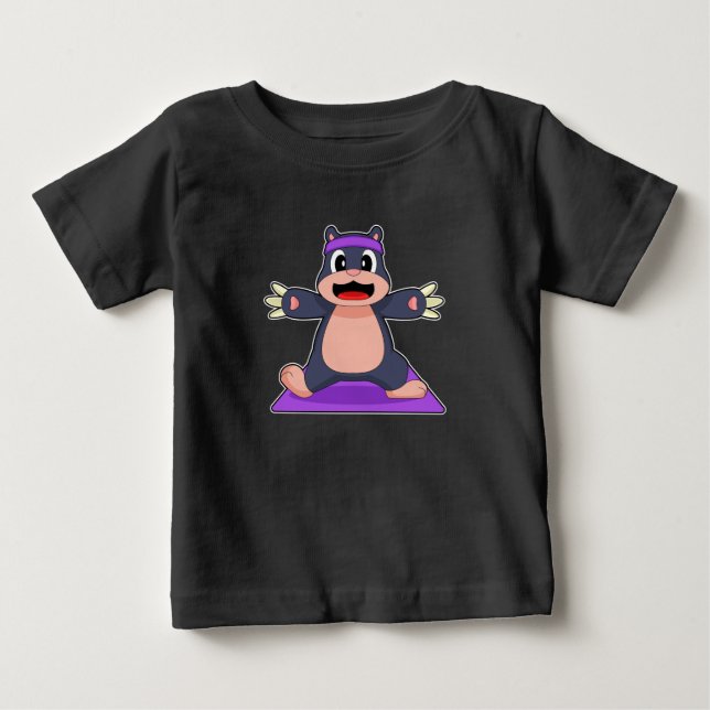 Camiseta De Bebé Mole Yoga Fitness Gymnastics (Anverso)