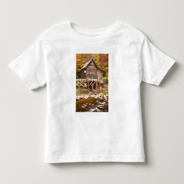 Camiseta De Bebé Molino de Grist Glade Creek, Parque Estatal Babcoc (Anverso)