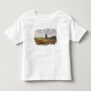 Camiseta De Bebé Molino de viento de Rijnsburg de los campos del