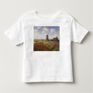Camiseta De Bebé Molino de viento de Rijnsburg de los campos del