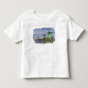 Camiseta De Bebé Molino de viento, Zaanse Schans, Holanda, Países B
